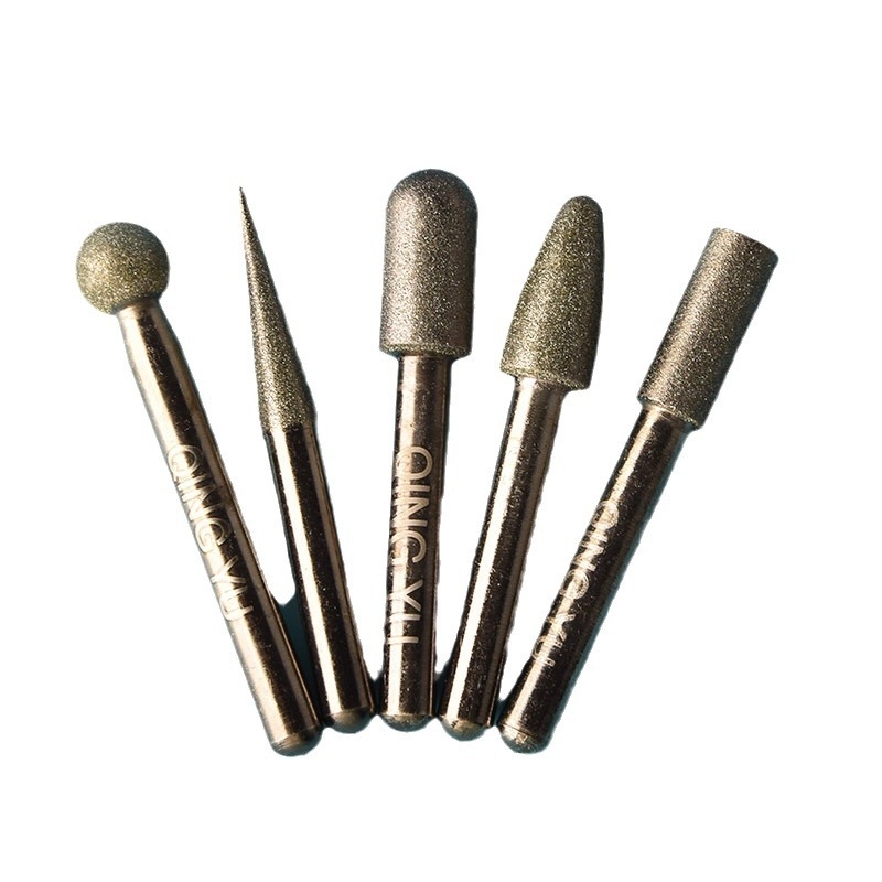 Cap de șlefuit diamant pentru plăci ceramice și gravură pe jad, cap de șlefuit electric din aliaj de emery, granulație fină