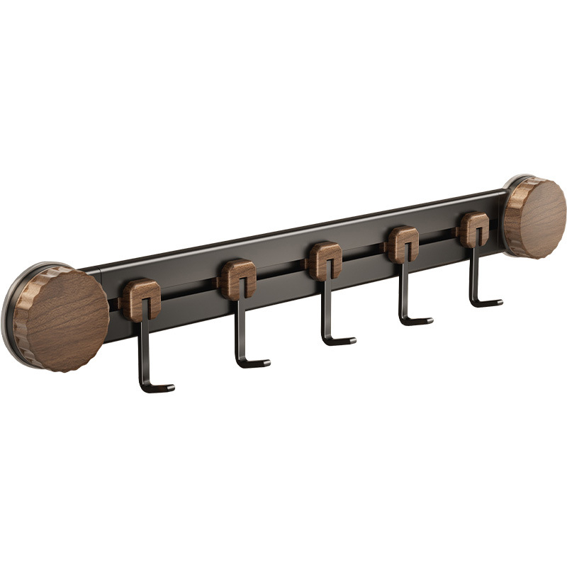 Вакуумна закачалка за кухненски прибори, стенно монтирана, метална конструкция, много куки, носимост 3-5 кг