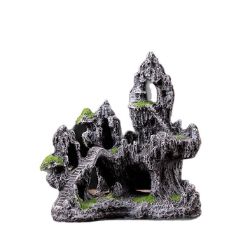 Fém rockery Bonsai tájkép dísz, kínai stílusú, félig kézi készítésű