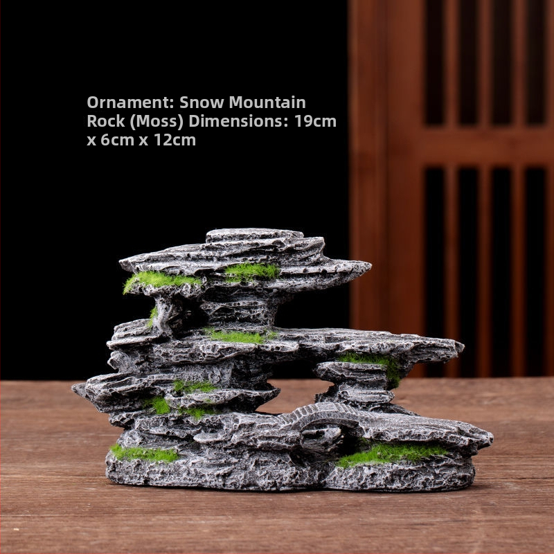 Fém rockery Bonsai tájkép dísz, kínai stílusú, félig kézi készítésű