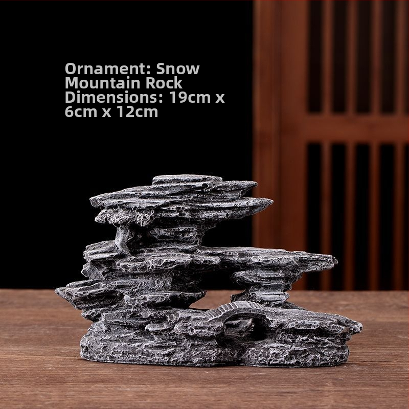 Fém rockery Bonsai tájkép dísz, kínai stílusú, félig kézi készítésű