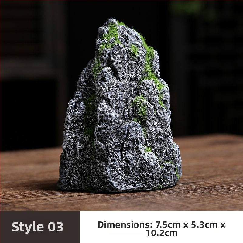 Fém rockery Bonsai tájkép dísz, kínai stílusú, félig kézi készítésű