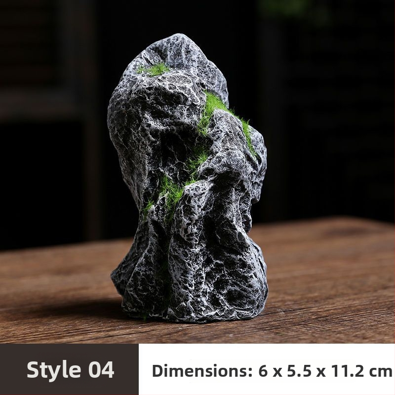 Fém rockery Bonsai tájkép dísz, kínai stílusú, félig kézi készítésű