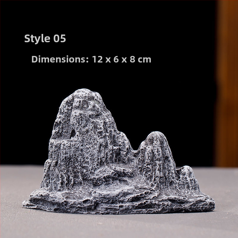 Fém rockery Bonsai tájkép dísz, kínai stílusú, félig kézi készítésű