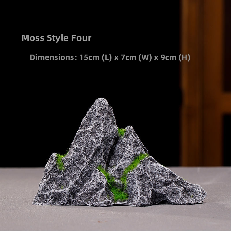 Fém rockery Bonsai tájkép dísz, kínai stílusú, félig kézi készítésű