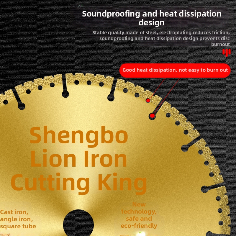 Kotúč na uhlovú brúsku na kov – diamantový kotúč pre nerezovú oceľ, uhol železo, štvorhranný profil a závitovú oceľ – San Platinum Lion
