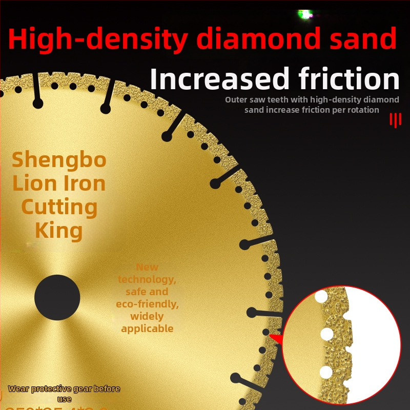 Kotúč na uhlovú brúsku na kov – diamantový kotúč pre nerezovú oceľ, uhol železo, štvorhranný profil a závitovú oceľ – San Platinum Lion