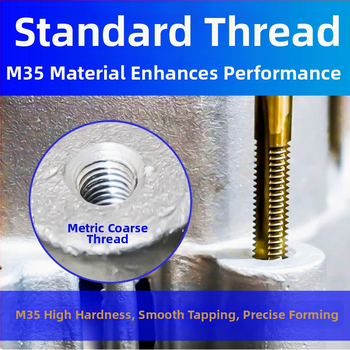 Závitovací vrták z nerezovej ocele pre stroje — titan povlak, obsah kobaltu