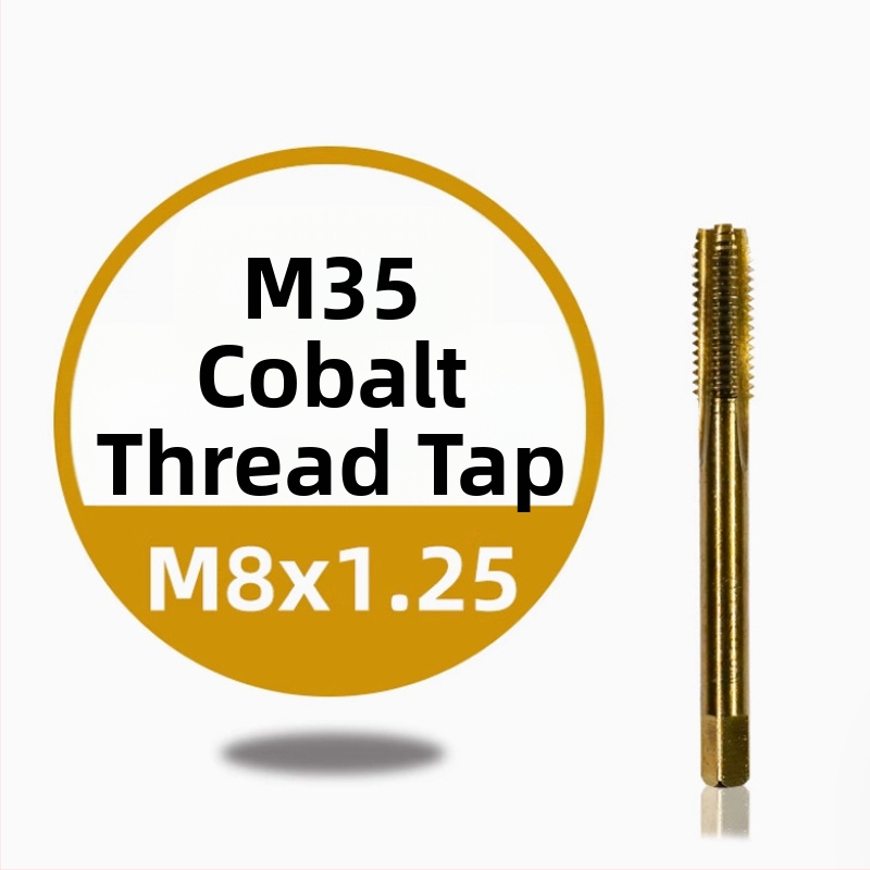 Závitovací vrták z nerezovej ocele pre stroje — titan povlak, obsah kobaltu