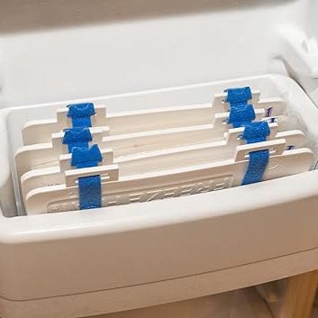 Комплект чаши за съхранение на кърма - 4 броя - PP пластмаса - Rabbit Xiao Bao