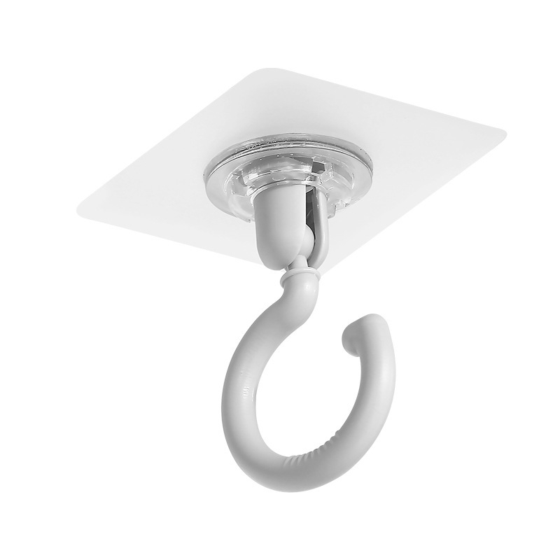 Αυτοκόλλητη Κρεμάστρα Κουζίνας, Περιστρεφόμενη, Τοίχος και Οροφή, Υλικό PP, Μέγιστο Φορτίο 0-1 kg