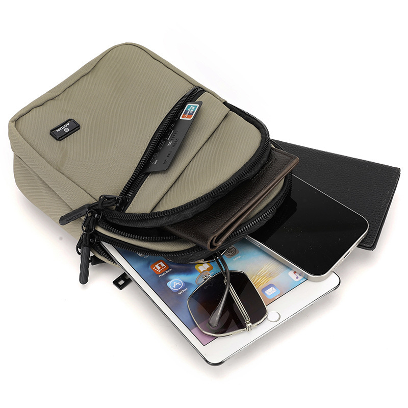 Férfi mellkas táska szabadidős utazásokhoz — Oxford anyag, ultra könnyű, Aotian márka, 2025 tavasz