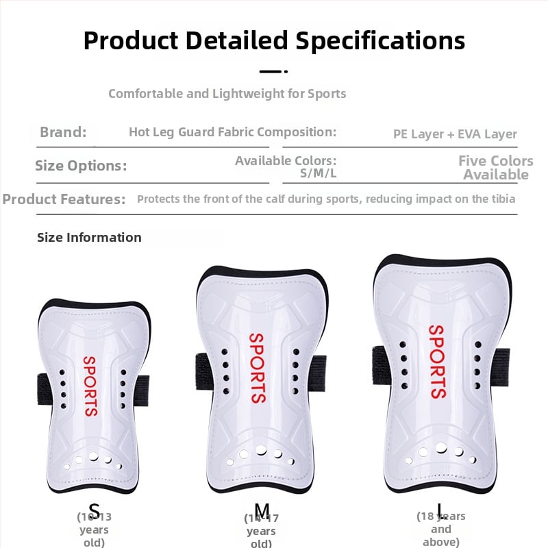 RE-HUO Футболни протектори за пищял с презрамки, пластмасов материал, протектор за крак за футбол