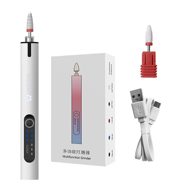 Újratölthető lítium akkumulátoros körömdolgozó, 3.7V, három sebesség, 0.5 m kábel, reszeléshez, gravírozáshoz és polírozáshoz