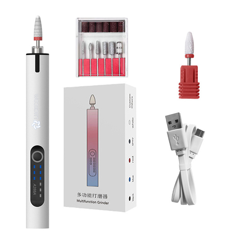 Újratölthető lítium akkumulátoros körömdolgozó, 3.7V, három sebesség, 0.5 m kábel, reszeléshez, gravírozáshoz és polírozáshoz