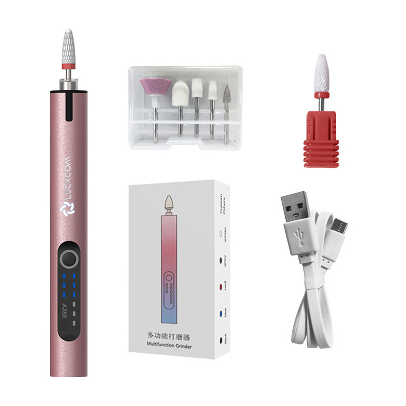 Újratölthető lítium akkumulátoros körömdolgozó, 3.7V, három sebesség, 0.5 m kábel, reszeléshez, gravírozáshoz és polírozáshoz