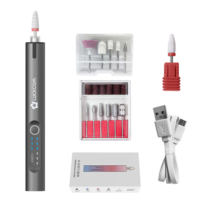 Újratölthető lítium akkumulátoros körömdolgozó, 3.7V, három sebesség, 0.5 m kábel, reszeléshez, gravírozáshoz és polírozáshoz