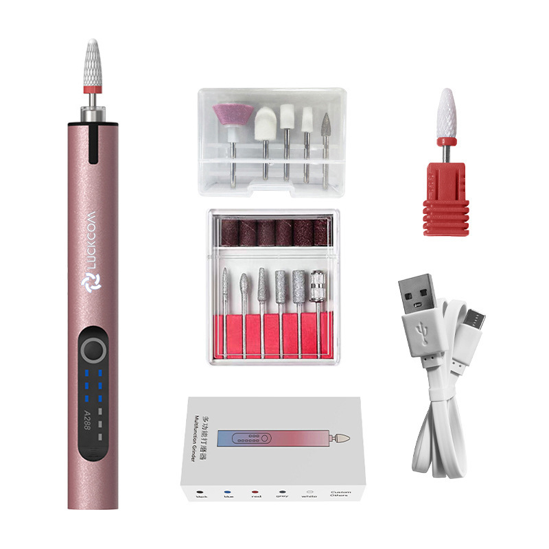 Újratölthető lítium akkumulátoros körömdolgozó, 3.7V, három sebesség, 0.5 m kábel, reszeléshez, gravírozáshoz és polírozáshoz