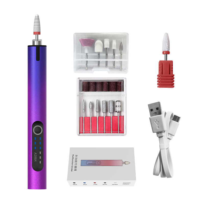 Újratölthető lítium akkumulátoros körömdolgozó, 3.7V, három sebesség, 0.5 m kábel, reszeléshez, gravírozáshoz és polírozáshoz