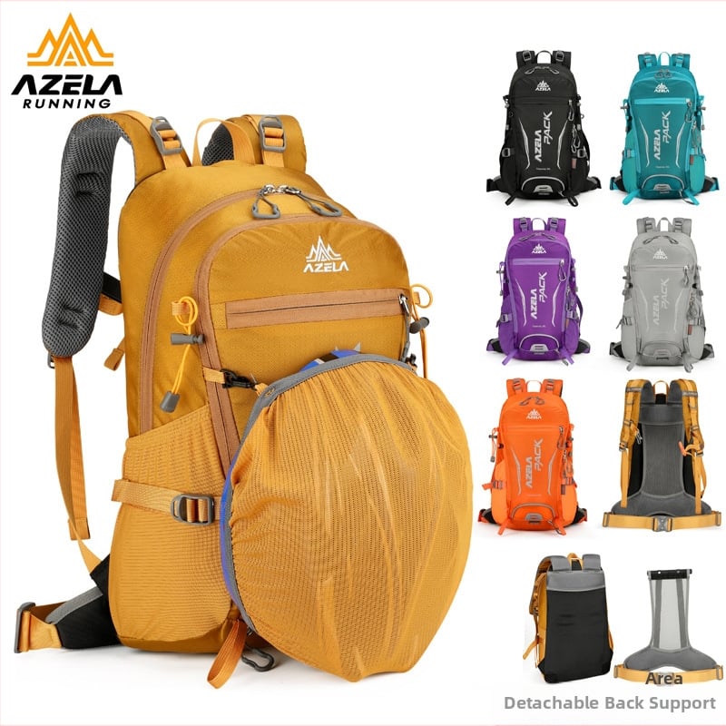 Раница за туризъм от Oxford платно, унисекс, дишаща, с извитa презрамка, за планинарство и къмпинг