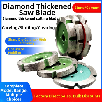 Diamantový hrubý rezný kotúč na drážky v granite a betóne so brúsnou hlavou - GTX