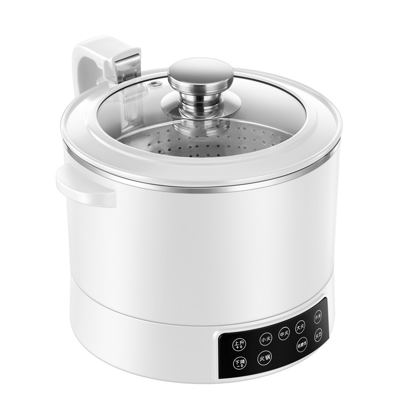 Električni hot pot lonac, 1201–1500 W, 3–4 L, nehrđajući čelik, dodirno upravljanje, funkcije: parenje, kuhanje, dinstanje