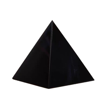 Πυραμίδα από κρύσταλλο – διακοσμητικό με εσωτερικά χαραγμένο αρχαϊκό Αιγυπτιακό κείμενο, K9 κρύσταλλος, γεωμετρικός οικιακός διακοσμός