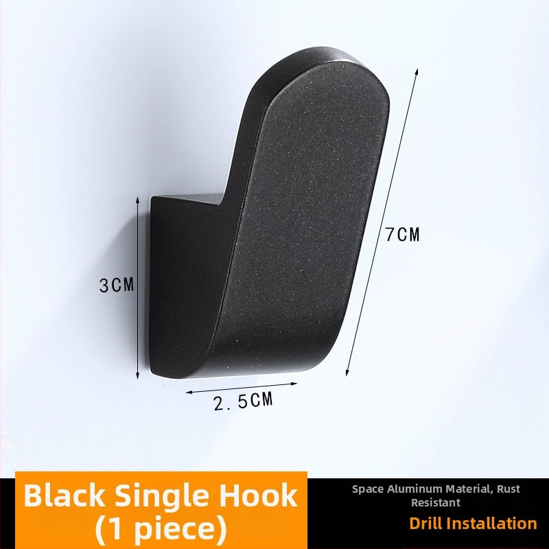 Закачалка за палта за стената от алуминий, прахово покритие, стил Светъл лукс, марка Xibaijia, тегло 0.1 кг