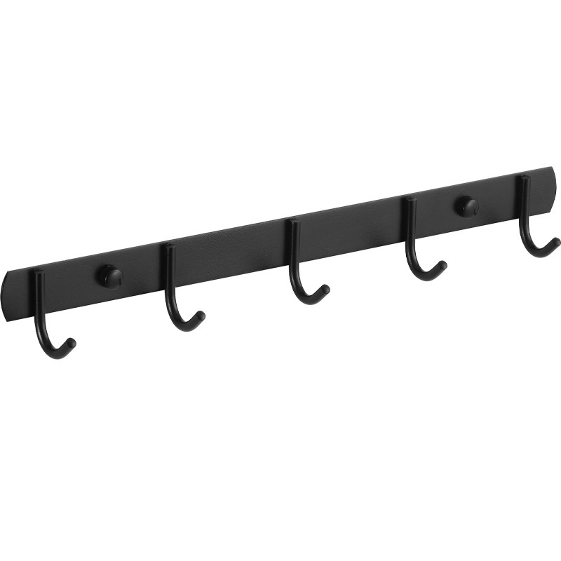 Κρεμάστρα τοίχου από ανοξείδωτο χάλυβα με 3+ σειρές γάντζων, μοντέρνο μινιμαλιστικό σχέδιο, αντοχή 10 kg, εγκατάσταση χωρίς διάτρηση για κουζίνα και μπάνιο