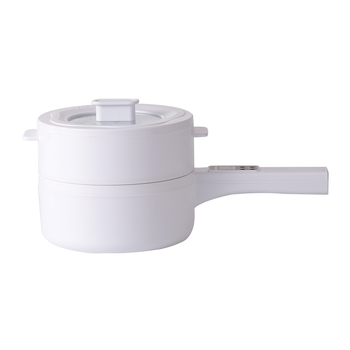 Električno kuhalo s keramičnim premazom, dvostruki sloj, kapacitet do 2 L, pogodno za 2–3 porcije, upravljanje gumbima