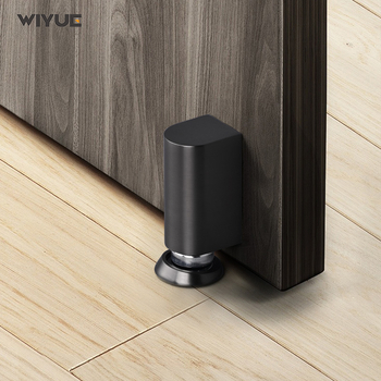 Fúrás nélküli ajtóstopper – ütközésgátló, láthatatlan, mágneses, padlóra szerelhető, modell TT-160, cinkötvözet, elektroplatálás, kézi működtetés, modern egyszerű stílus