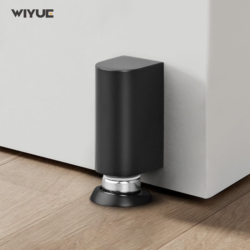 Fúrás nélküli ajtóstopper – ütközésgátló, láthatatlan, mágneses, padlóra szerelhető, modell TT-160, cinkötvözet, elektroplatálás, kézi működtetés, modern egyszerű stílus