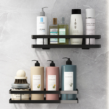 Fali fürdőszobai tárolópolc szénacélból, felületét műanyag bevonattal, 20 kg terhelhetőség, modell J011, Shengbei