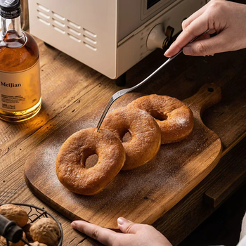 Drvena daska za rezanje s drškom, dvostrana, protuklizna, kućna upotreba, prijenosna