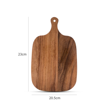 Drvena daska za rezanje s drškom, dvostrana, protuklizna, kućna upotreba, prijenosna