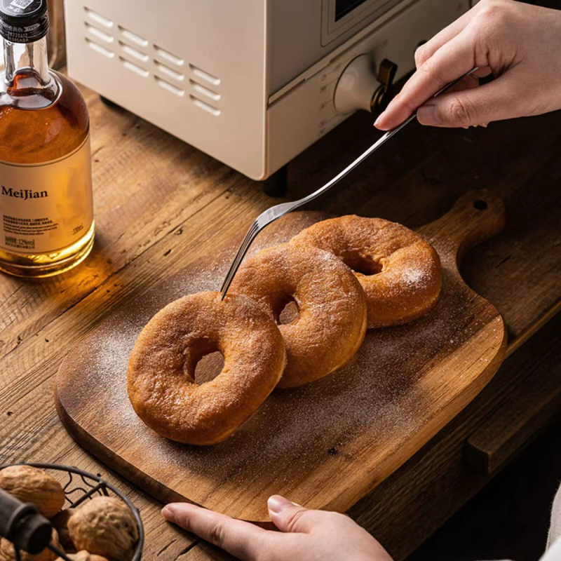 Drvena daska za rezanje s drškom, dvostrana, protuklizna, kućna upotreba, prijenosna