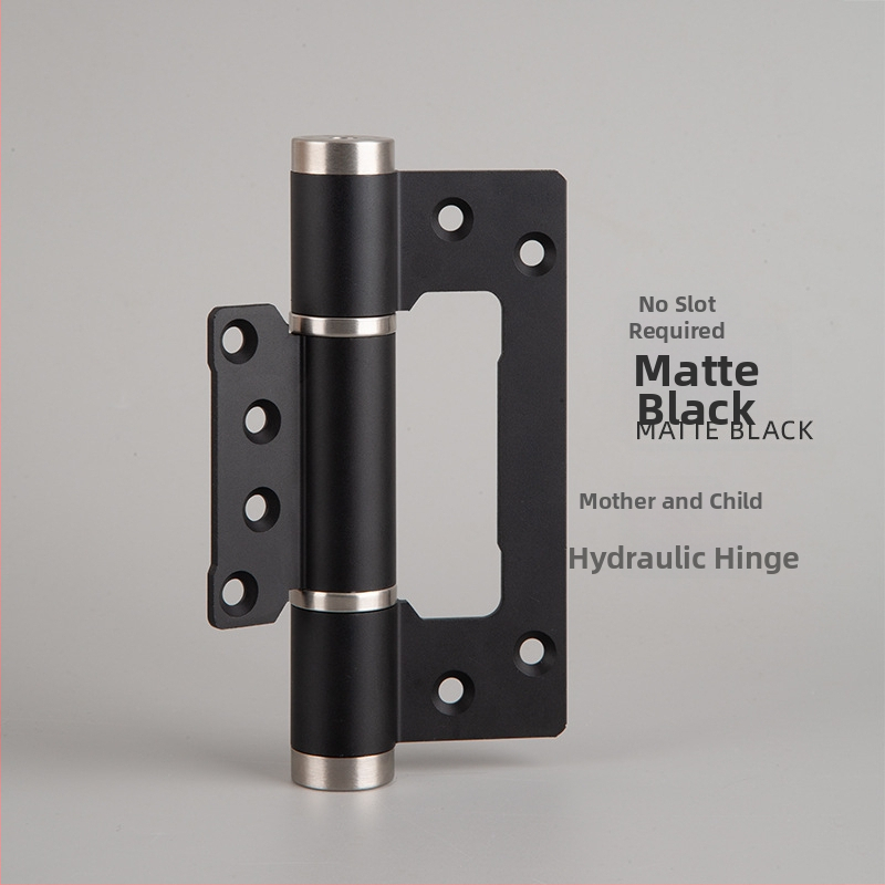 Skriti hidraulični špan za vrata s oprugom (model: hidraulično ravno otvaranje; materijal: Space Aluminum; površinska obrada: oksidacija; marka: Meihong)