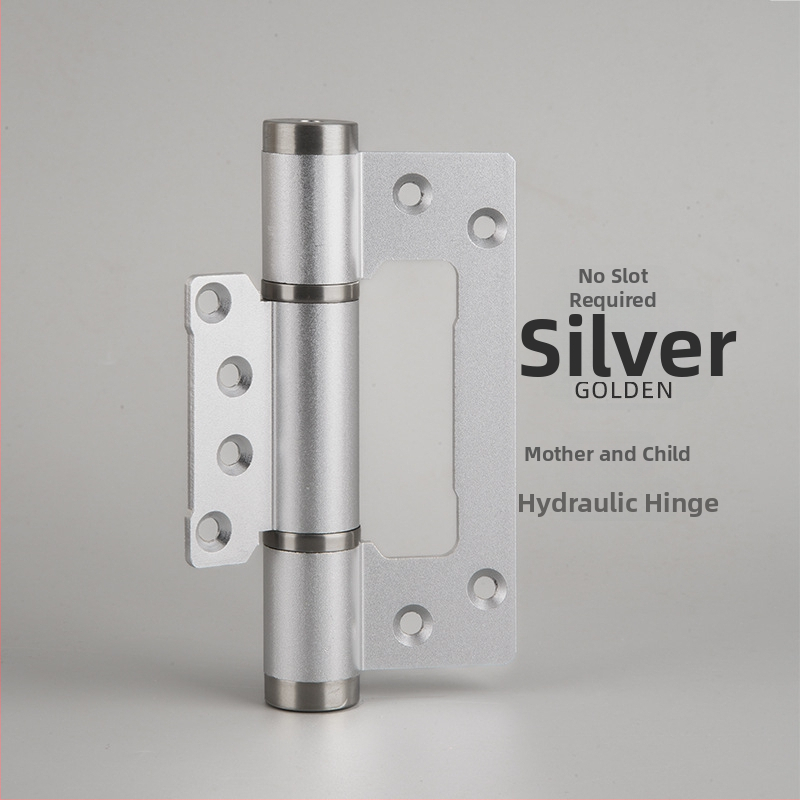 Skriti hidraulični špan za vrata s oprugom (model: hidraulično ravno otvaranje; materijal: Space Aluminum; površinska obrada: oksidacija; marka: Meihong)