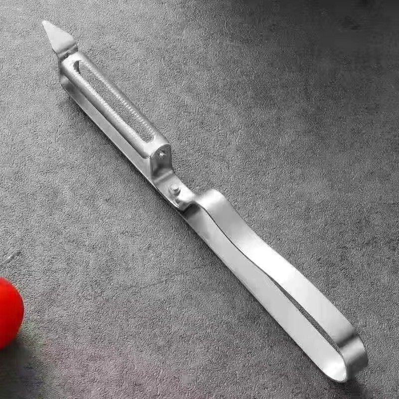 Három darabos rozsdamentes acél hámozó- és reszelő készlet gyümölcsöknek és zöldségeknek