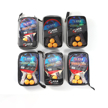 Edzésre szánt asztaliteniszütő készlet — Dickway márka, hosszú nyélű direkt ütő, nyárfa penge, testreszabható