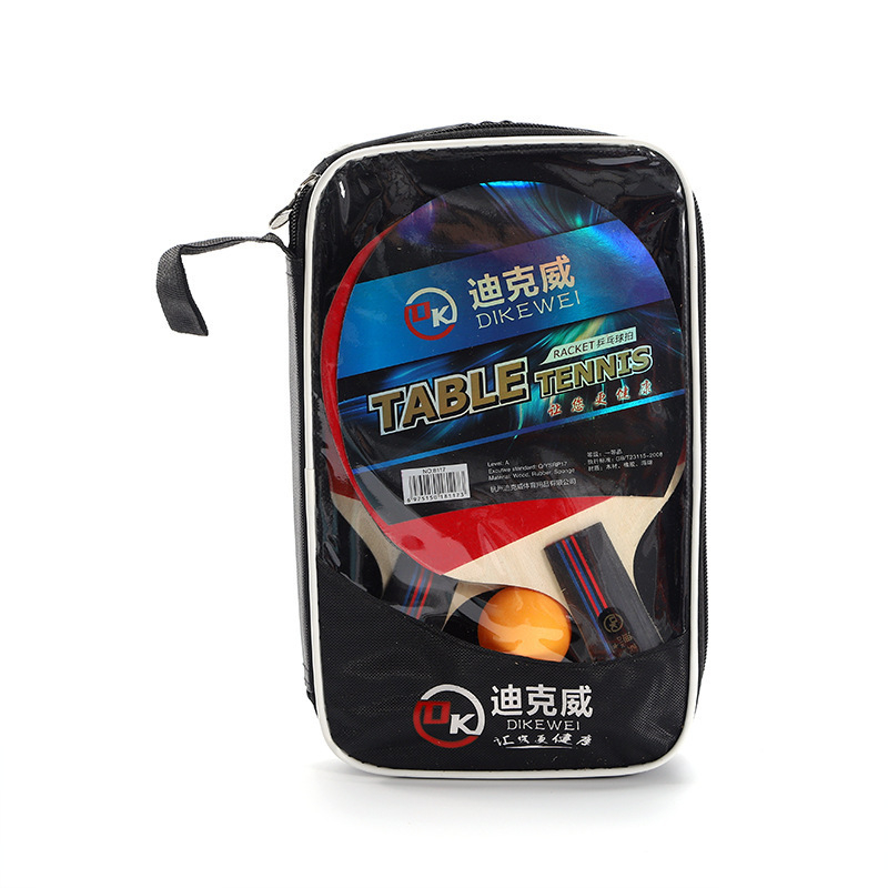 Edzésre szánt asztaliteniszütő készlet — Dickway márka, hosszú nyélű direkt ütő, nyárfa penge, testreszabható