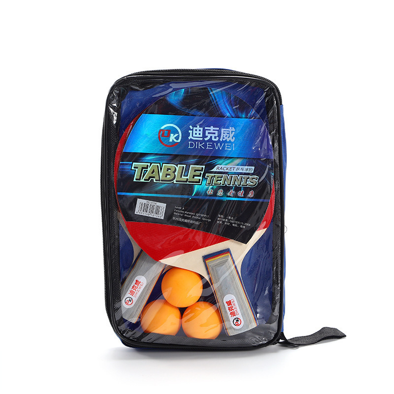 Edzésre szánt asztaliteniszütő készlet — Dickway márka, hosszú nyélű direkt ütő, nyárfa penge, testreszabható