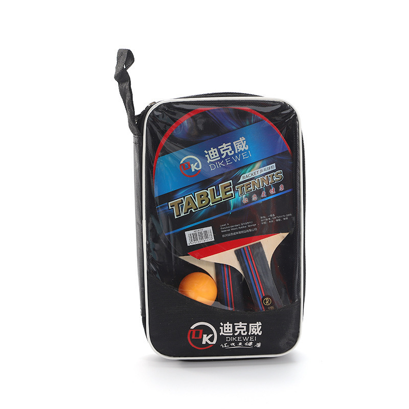 Edzésre szánt asztaliteniszütő készlet — Dickway márka, hosszú nyélű direkt ütő, nyárfa penge, testreszabható