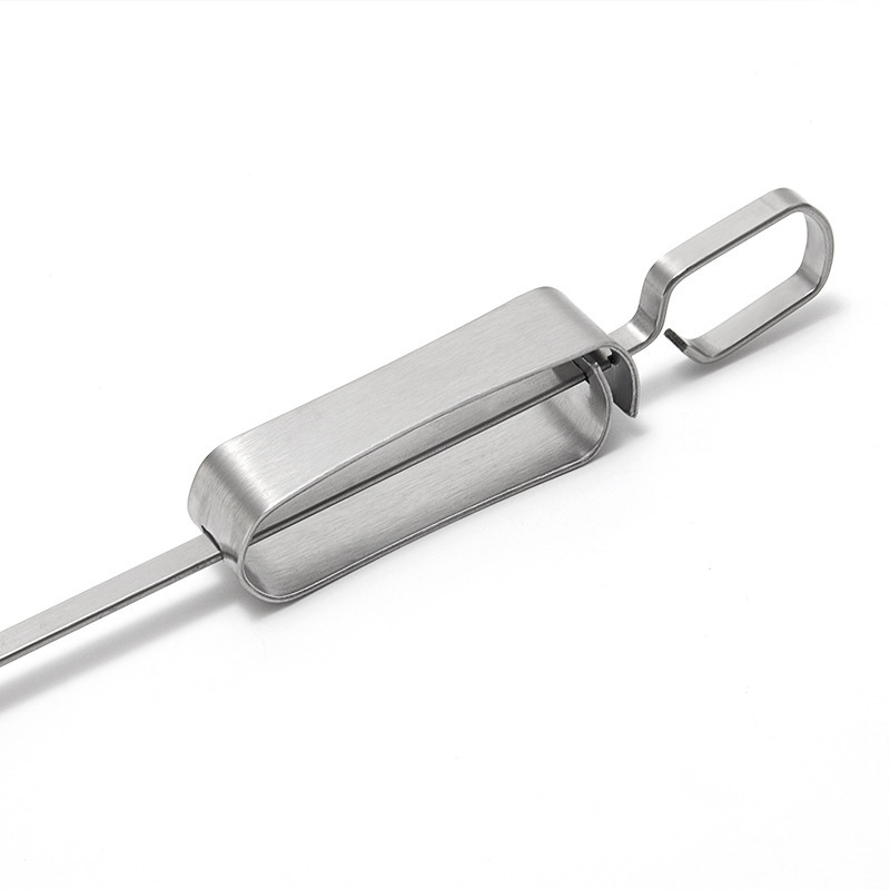 SHI.CC nehrđajući čelik roštilj štapići – set od 100 komada, višekratna upotreba, moderan minimalistički stil