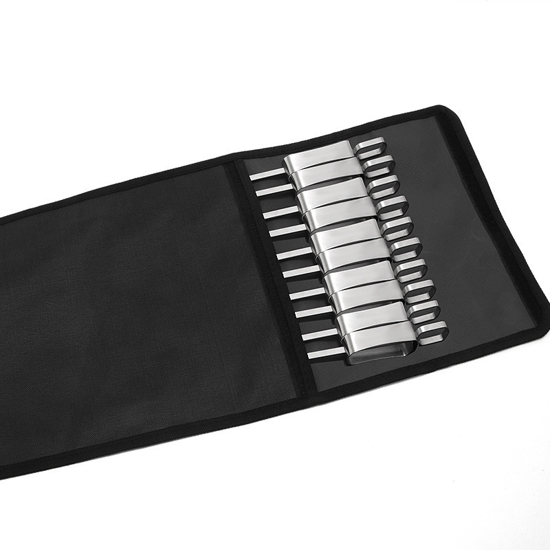 SHI.CC nehrđajući čelik roštilj štapići – set od 100 komada, višekratna upotreba, moderan minimalistički stil