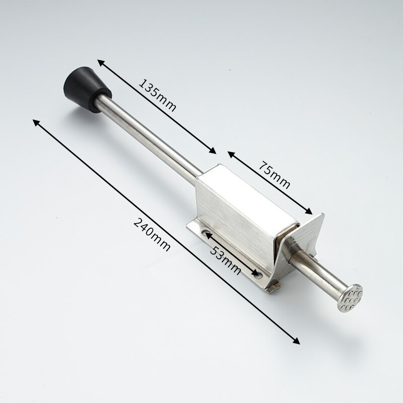 Hidraulični zatvarač vrata s podnim ugradnjom, nehrđajući čelik, model H695, ručna kontrola, standardna konstrukcija