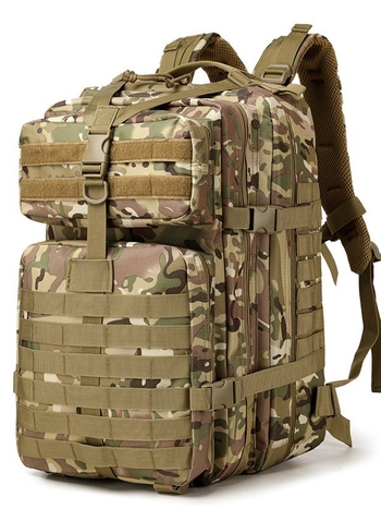 Kamuflažni taktički ruksak za outdoor, kapacitet 36–55 L, unisex, kompatibilan s 16-inčnim prijenosnikom, Oxford tkanina