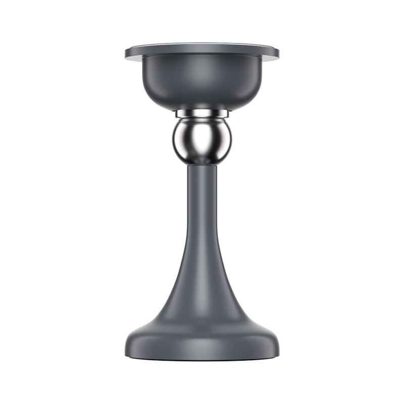 Stopper magnetic pentru uși cu ventuză, montaj fără găuri, pentru baie, din silicon, finisaj electroplacat