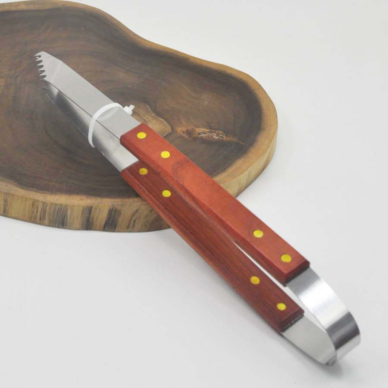 3-частен комплект за барбекю от неръждаема стомана: щипка за барбекю, вилица за грил и лопатка