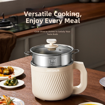 Oală electrică inteligentă de gătit cu vas interior din oțel inoxidabil, control microcomputer, două straturi, funcție de programare a timpului — model YY-ZNDG18FF